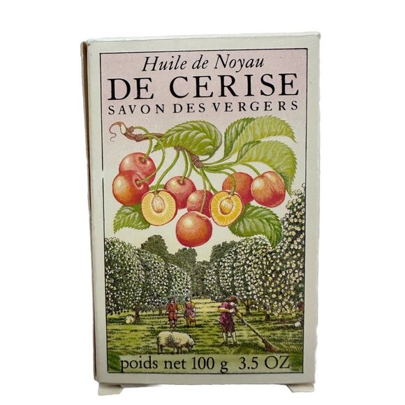 Crabtree & Evelyn Vintage London Cherry Kernel Oil English Orchard Soap Bar 1980 - Picture 2 of 4